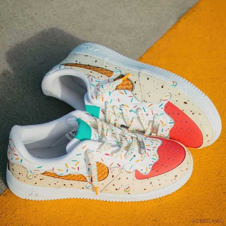 Waffle Whip - Handpainted Sneakers