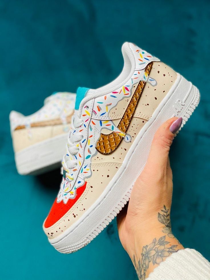 Waffle Whip - Handpainted Sneakers