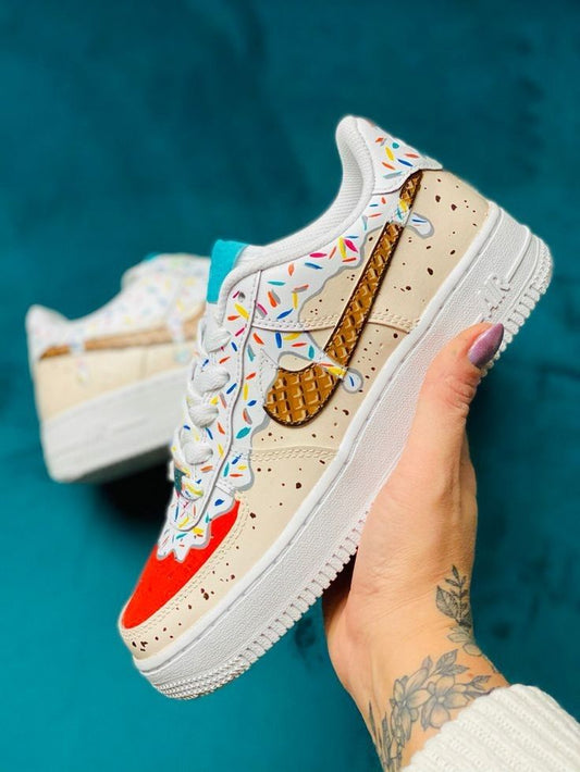 Waffle Whip - Handpainted Sneakers