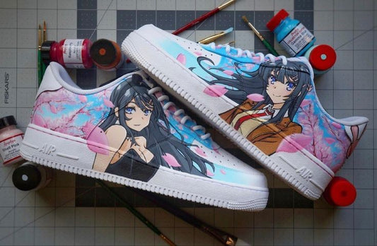 Blossom Senpai - Handpainted Sneakers