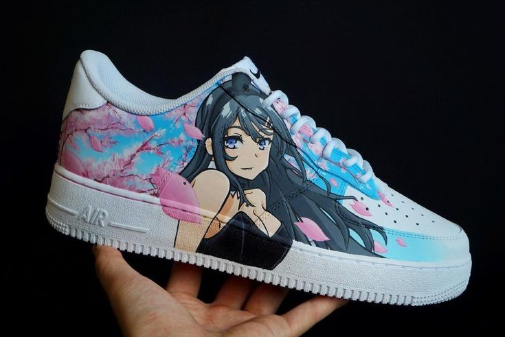 Blossom Senpai - Handpainted Sneakers